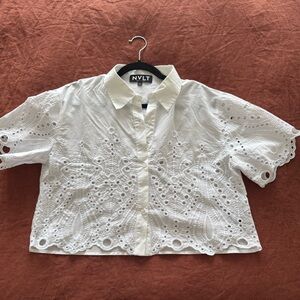 NVLT Ivory Eyelet Blouse